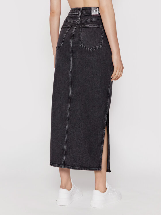 Calvin Klein Jeans Calvin Klein Jeans Gonna di jeans J20J216442 Nero Regular Fit
