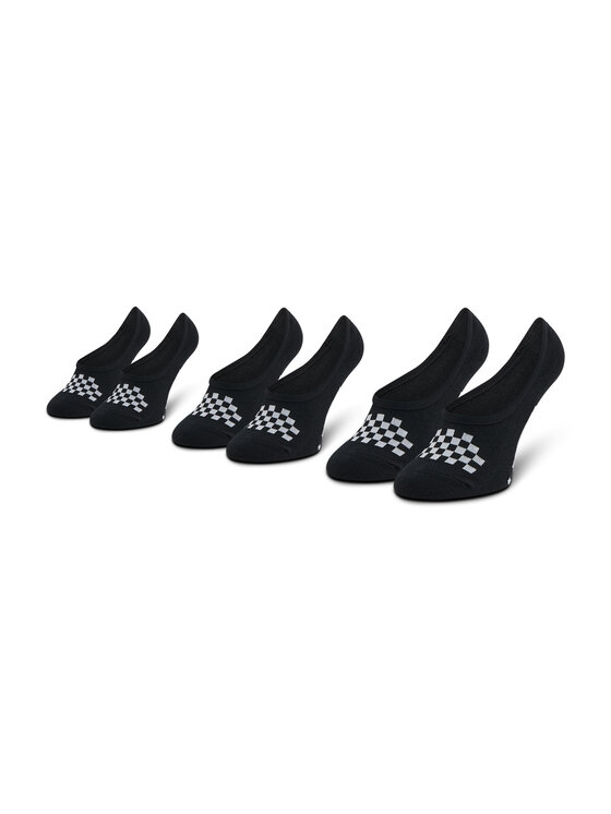 Set de 3 perechi de șosete scurte pentru copii Vans Classic Canoodle VN0A48HCY281 Black/White