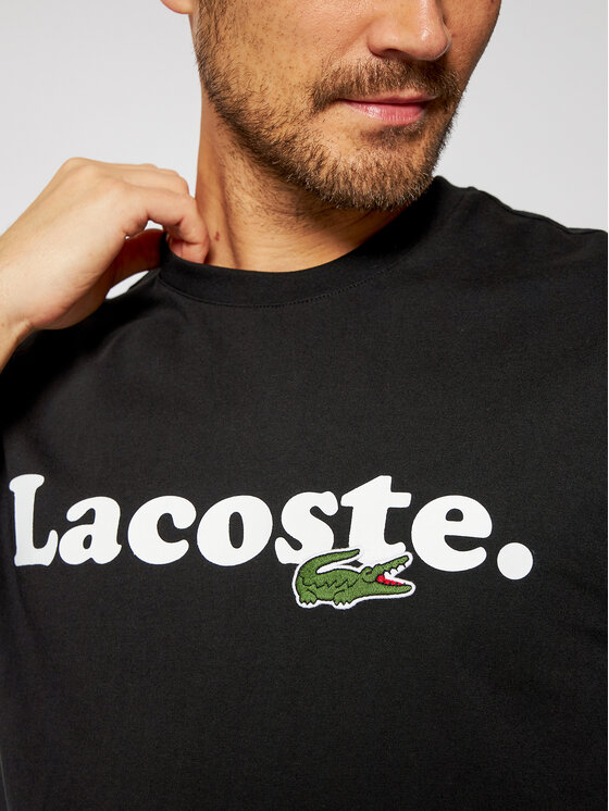 Lacoste T shirt TH1868 Noir Regular Fit