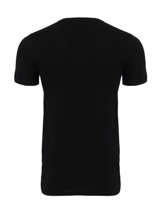 TeeShoppen TeeShoppen T-Shirt 'Muscle Collection' Czarny Slim Fit