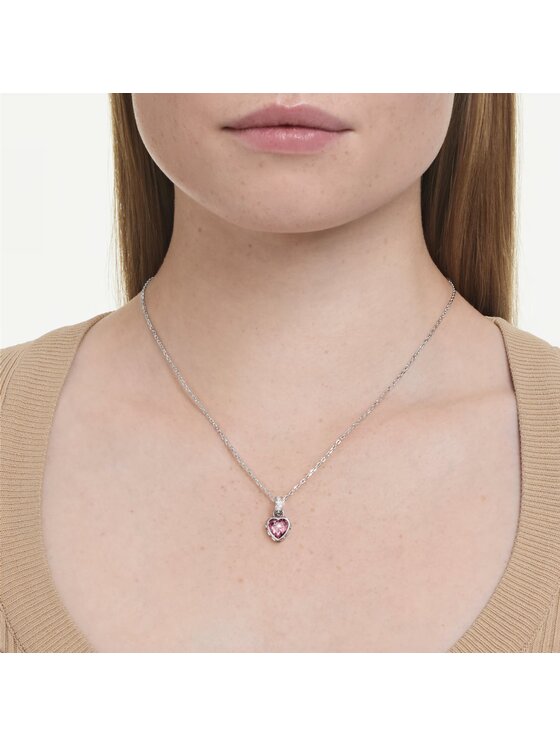 Swarovski Swarovski Naszyjnik Chroma serce 5757789 Srebrny
