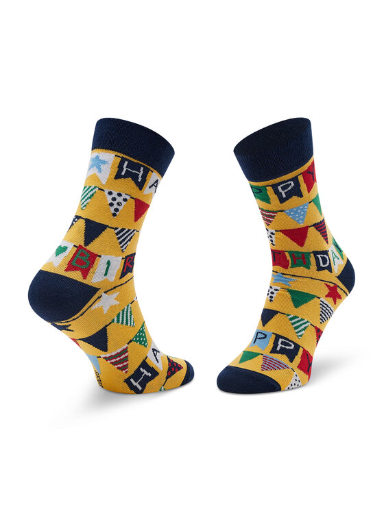 Calzini lunghi unisex Happy Birthday Multicolore