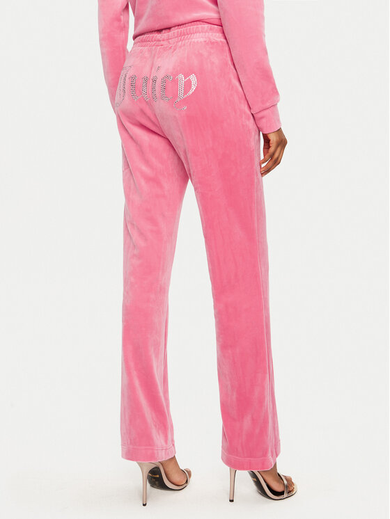 Juicy Couture Juicy Couture Donji dio trenerke Tina JCAPW045 Ružičasta Regular Fit