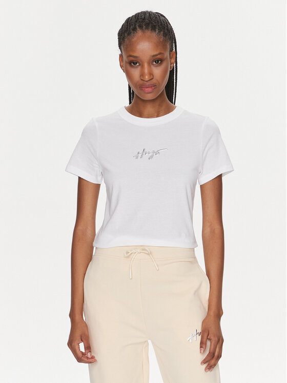 HUGO Hugo T-Shirt Classic 50508289 Bílá Regular Fit