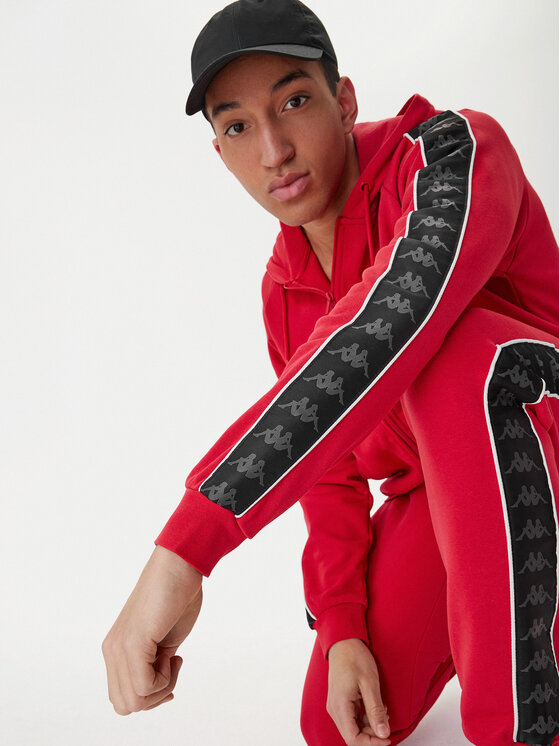 Kappa Kappa Majica dugih rukava Banda Zamin 3 331U3ZW Crvena Regular Fit