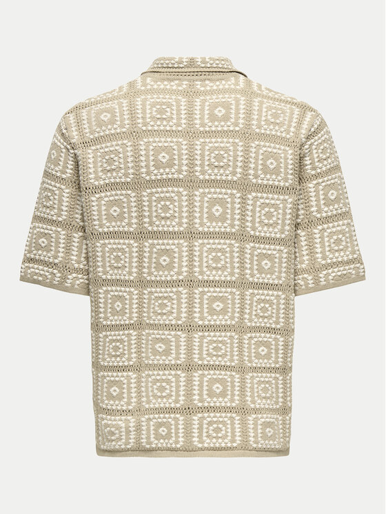 Only & Sons Only & Sons Koszula Bart 22033329 Beżowy Relaxed Fit