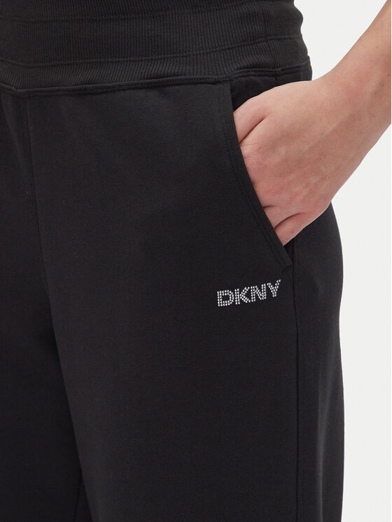 DKNY DKNY Spodnie dresowe DP5P3601 Czarny Regular Fit