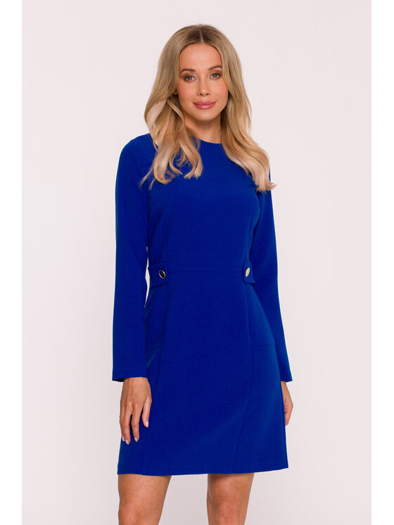 Stylove Stylove Sukienka wieczorowa S419 Niebieski A-Line Fit