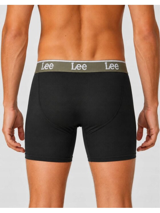 Lee Lee Bokserki Hale 3 Pack Medium Sports Trunks Czarny