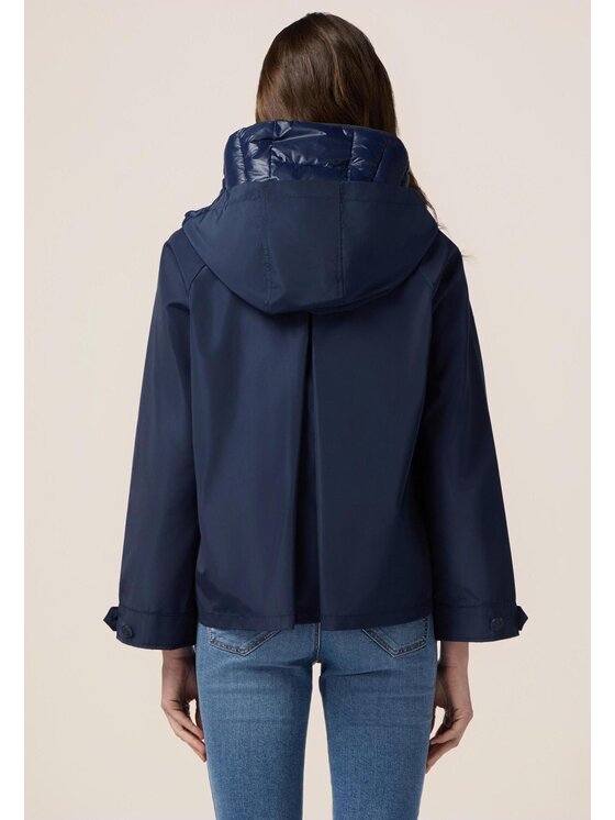 Oltre Oltre Kurtka puchowa F129J000182N0Z4 Niebieski Baggy Fit
