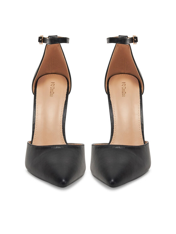 DeeZee DeeZee Pantofi cu toc subțire HT88745-25 Negru