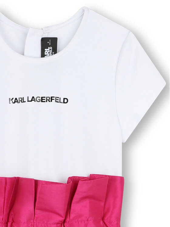 Karl Lagerfeld Kids Karl Lagerfeld Kids Každodenní šaty Z30460 D Růžová Regular Fit