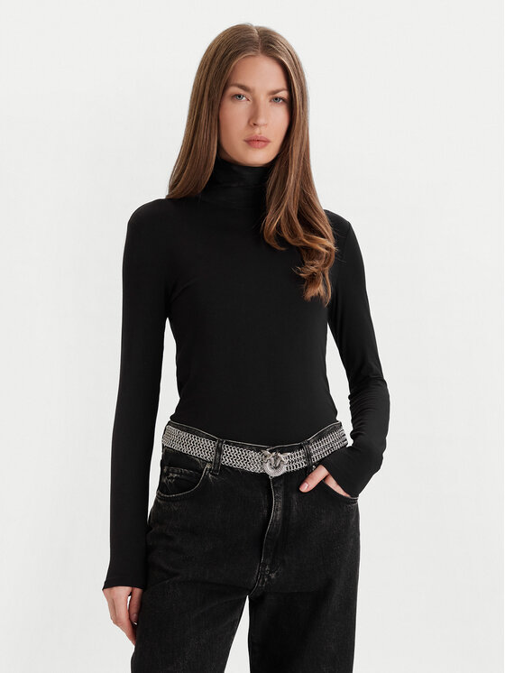 PINKO PINKO Ženski pas Strass Buckle Belt H2 105878 A2X8 Srebrna