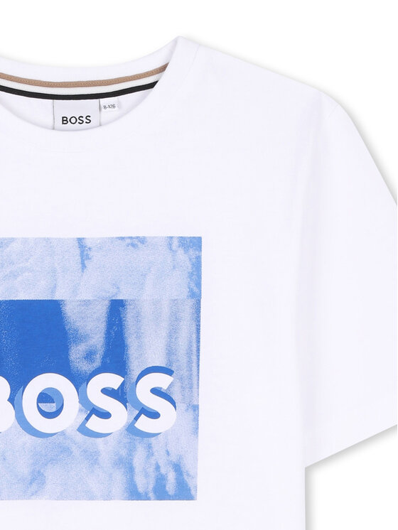 BOSS BOSS T-Shirt J52044 D Biały Regular Fit