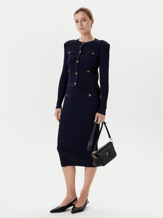 Guess Guess Kardigán W5YR09 Z0130 Tmavomodrá Regular Fit
