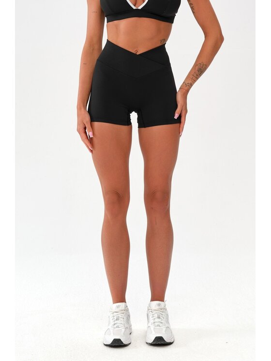 ROUGH RADICAL ROUGH RADICAL Pantaloncini sportivi MOCHA ACTIVE SHORTS Nero Slim Fit