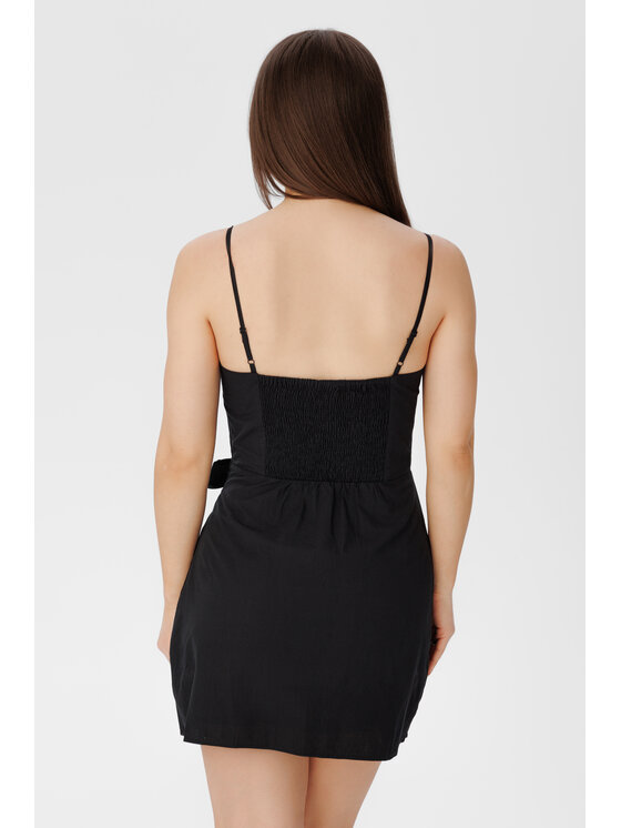 LAURELLA LAURELLA Sukienka letnia 4SS065 Czarny Regular Fit