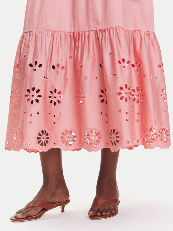 Fracomina Fracomina Sukienka letnia FJ25SD3001W400E5 Koralowy Relaxed Fit