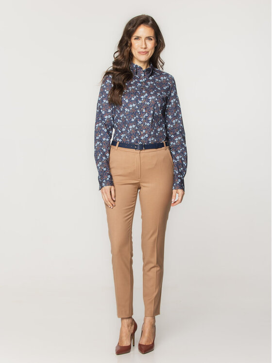 Willsoor Willsoor Koszula 61301 Granatowy Regular Fit