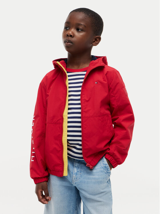 Tommy Hilfiger Tommy Hilfiger Vējjaka Windbreaker KB0KB10587 Sarkans Regular Fit