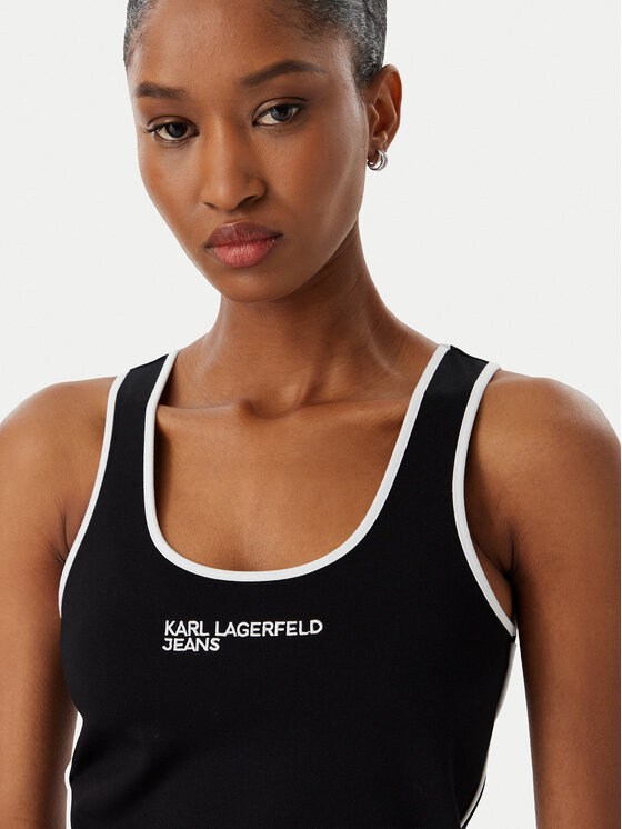 Karl Lagerfeld Jeans Karl Lagerfeld Jeans Topiņš B2W17087 Melns Slim Fit