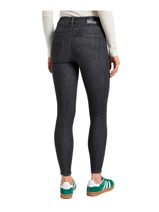 Lee Lee Jeansy 112355551 Szary Skinny Fit