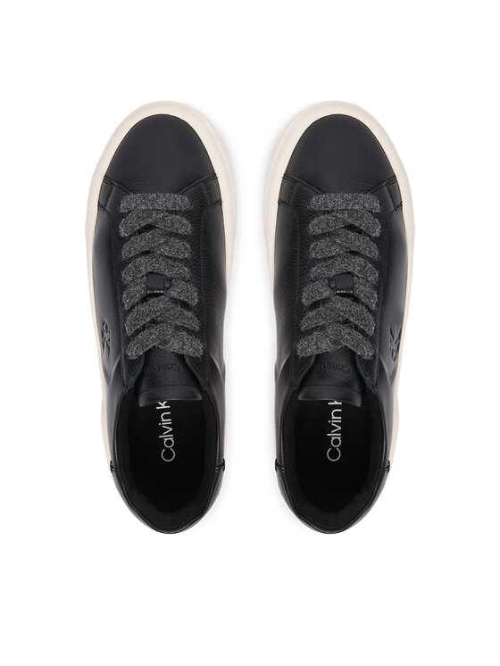 Calvin Klein Calvin Klein Sneakers Flatform Laceup Lth Wl HW0HW03229 Negru