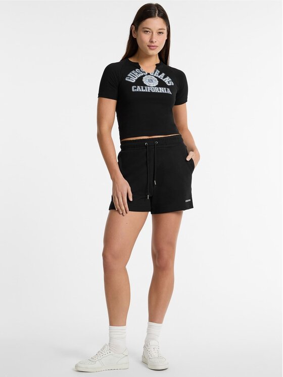 Guess Jeans Guess Jeans T-Shirt 173647 Černá Classic Fit