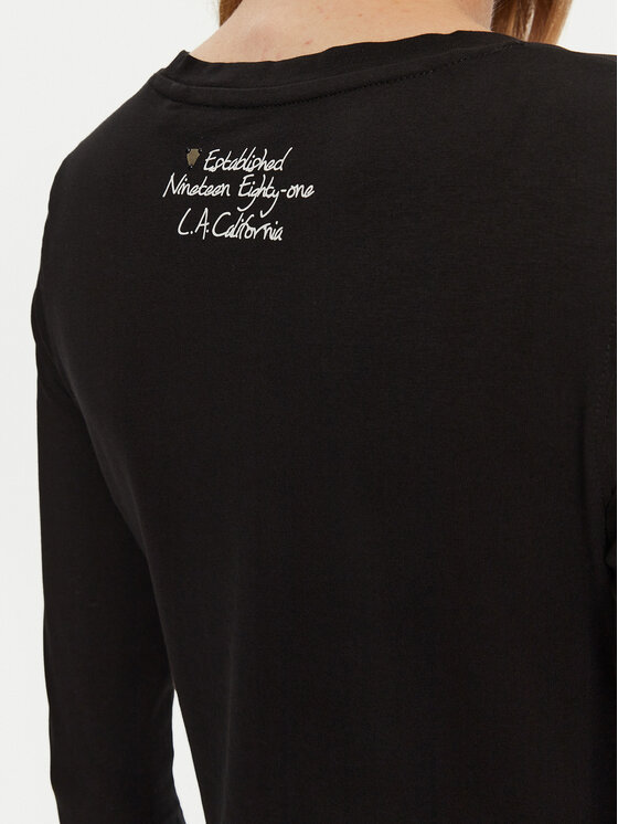 Guess Guess Μπλουζάκι W4BI28 J1314 Μαύρο Regular Fit