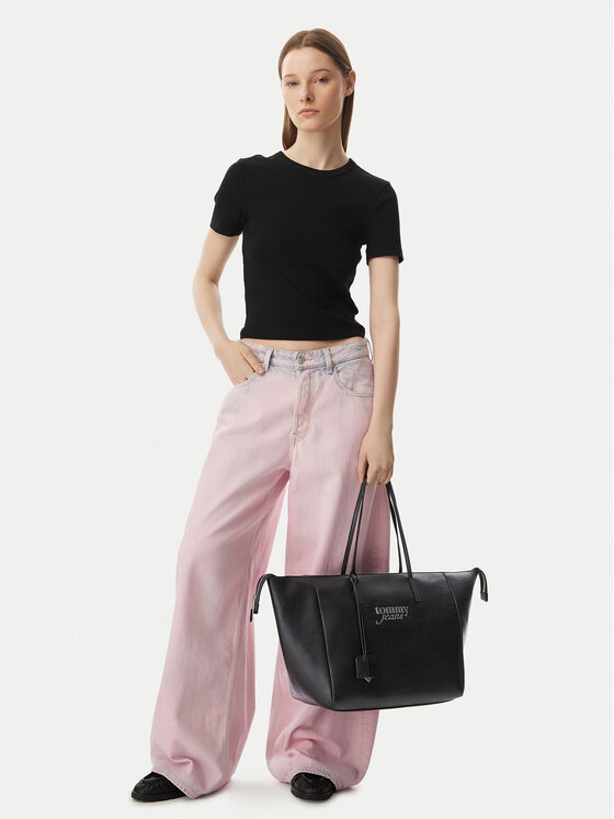 Tommy Jeans Tommy Jeans Дамска чанта Tjw Bold Tote AW0AW18786 Черен