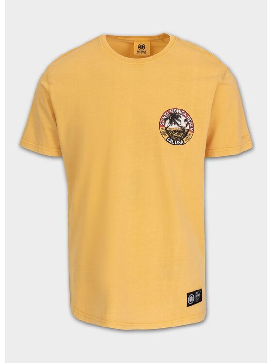 PITBULL PITBULL T-Shirt AUTOMATIC Żółty Regular Fit