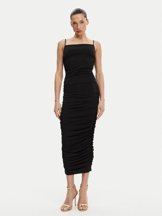 MICHAEL Michael Kors MICHAEL Michael Kors Koktejlové šaty MS582MIH6J Černá Slim Fit