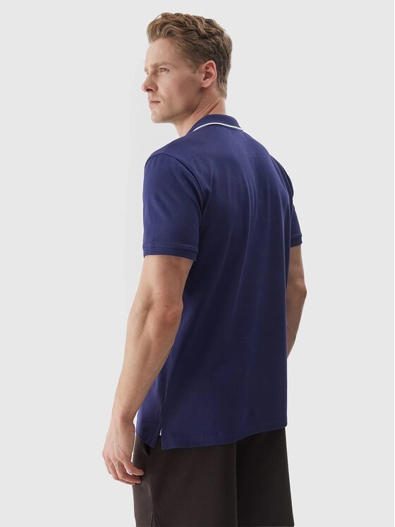 4F 4F Polokošeľa 4FRSS24TPTSM434-31S Tmavomodrá Regular Fit