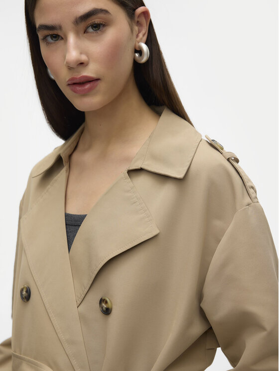 Vero Moda Vero Moda Viharkabát Chloe 10300263 Bézs Regular Fit