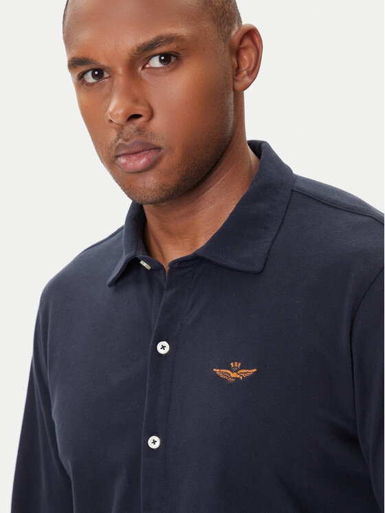Aeronautica Militare Aeronautica Militare Koszula 252CA1265UP00342 Granatowy Regular Fit
