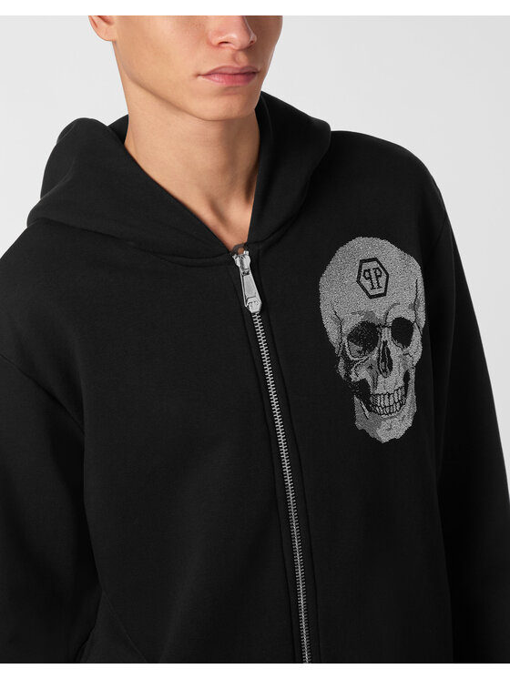 PHILIPP PLEIN PHILIPP PLEIN Bluza 26935 Czarny Athletic Fit