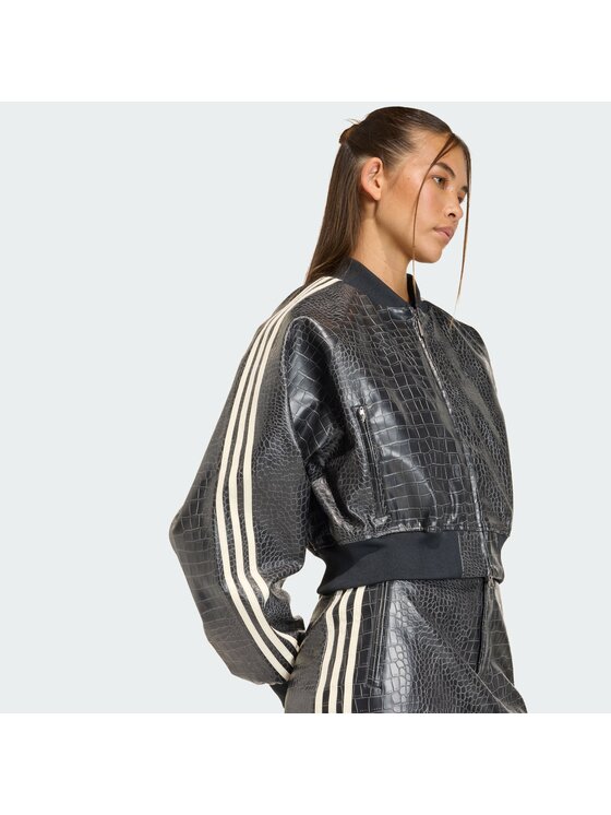 adidas adidas Giacca in similpelle Pleather KE5035 Nero Oversize