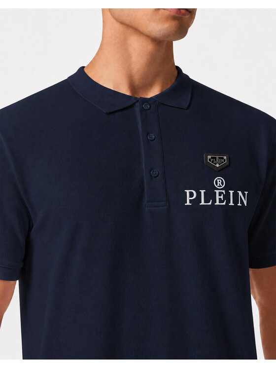 PHILIPP PLEIN PHILIPP PLEIN Polo 31624 Granatowy Slim Fit