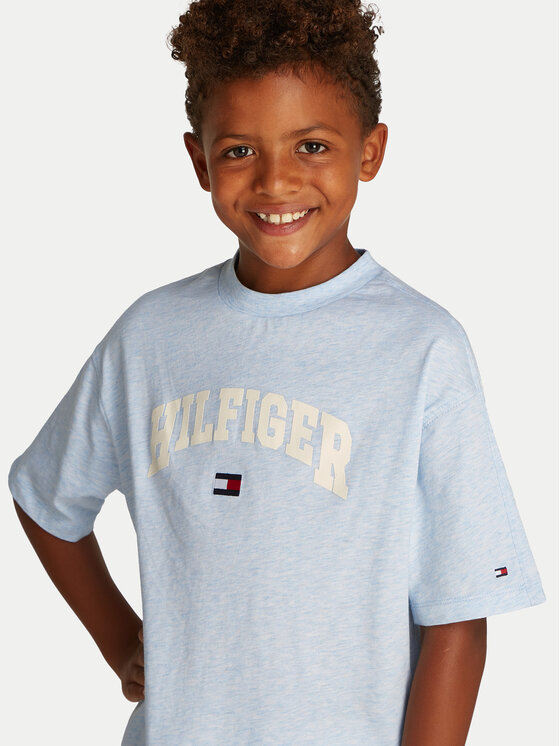 Tommy Hilfiger Tommy Hilfiger T-krekls Varsity KB0KB09533 D Gaiši zils Regular Fit
