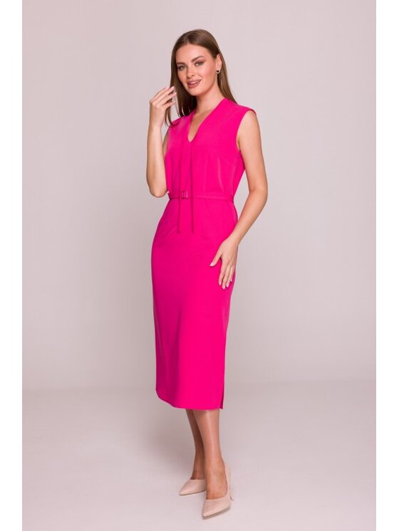 Stylove Stylove Sukienka codzienna S410 Różowy A-Line Fit