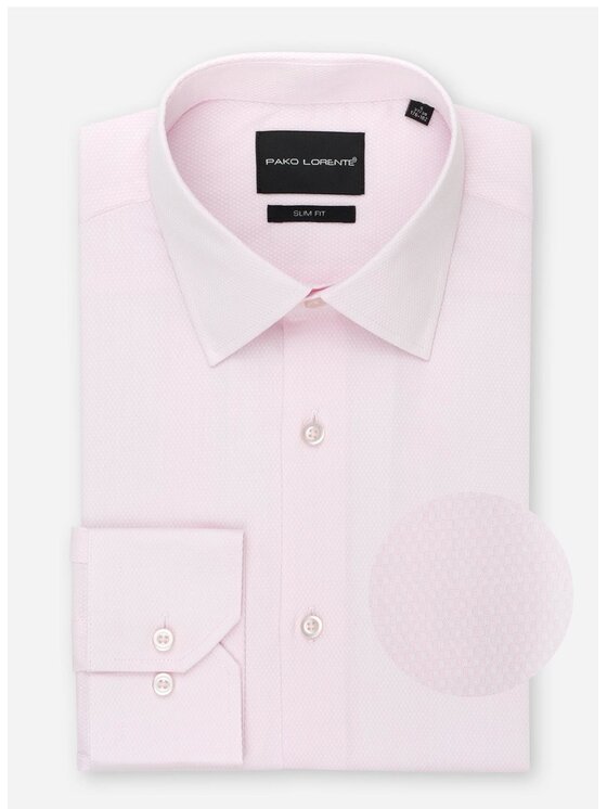 Pako Lorente Pako Lorente Koszula P000B-1X-509 Różowy Slim Fit