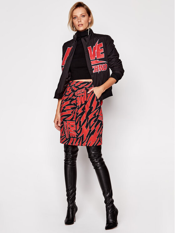 LOVE MOSCHINO LOVE MOSCHINO Bomber jakna WH75201T 042A Rdeča Regular Fit