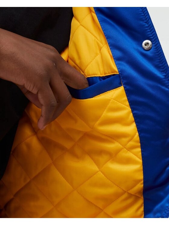 Mitchell & Ness Mitchell & Ness Bundy bomber HEAVYWEIGHT SATIN JACKET LOS ANGELES RAMS Modrá Regular Fit