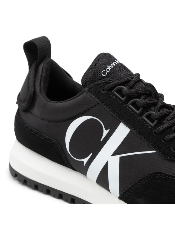 Calvin Klein Jeans RUNNER LACEUP SNEAKE Blanc - Chaussures Basket Femme  49,00 €