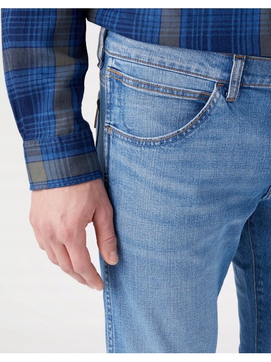 Wrangler Wrangler Jeansy Bryson Niebieski Skinny Fit