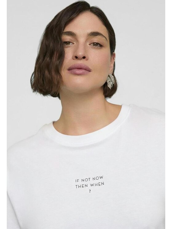 Fiorella Rubino Fiorella Rubino T-shirt G075L008658N011 Bianco Regular Fit