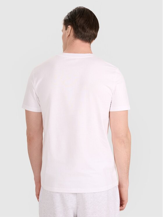 4F 4F T-shirt 4FRAW25TTSHM3237-10S Bianco Regular Fit