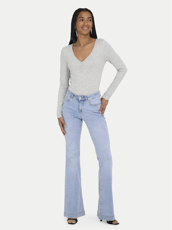 ONLY ONLY Jeansy Onlblush 15358364 Niebieski jasny Flare Fit