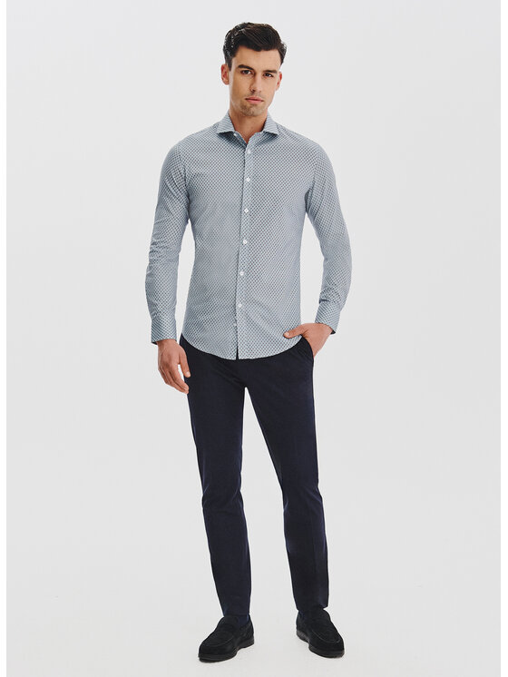 Pako Lorente Pako Lorente Koszula P25WF-1X-023 Niebieski Slim Fit