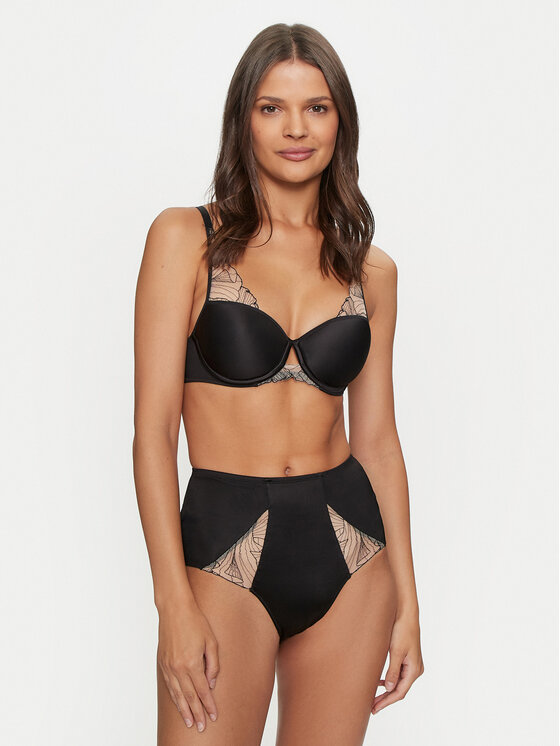 Chantelle Chantelle Klassischer Damenslip mit hoher Taille Tattoo Love C22DC5 Schwarz